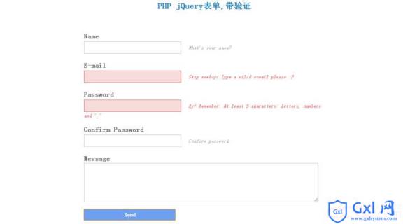 PHPjQuery表单,带验证_PHP教程 - 文章图片