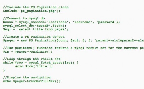 PHP分页技术的代码跟示例 - 文章图片
