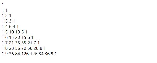 PHP实现的杨辉三角求解算法分析 - 文章图片