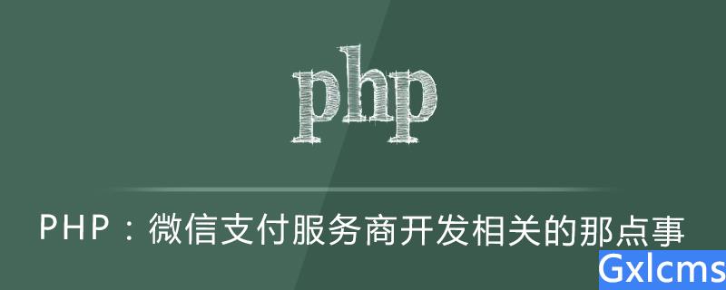 PHP：微信支付服务商开发相关的那点事 - 文章图片