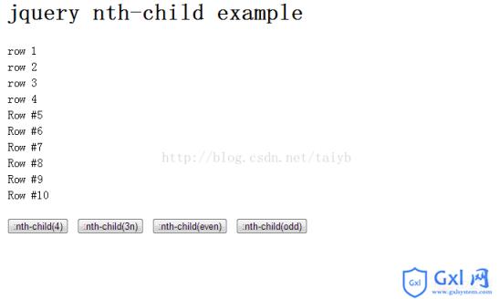 jquery中选择子元素的选择器即nth-child选择器 - 文章图片