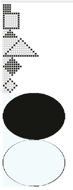 js实现黑白div块画空心的图形 - 文章图片