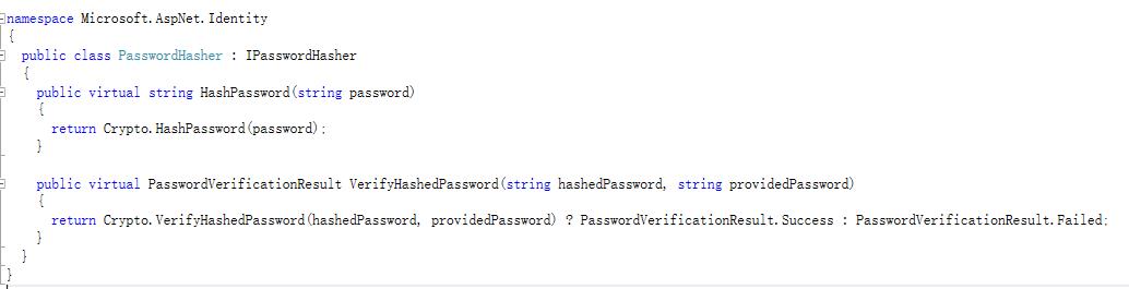 Asp.net中Microsoft.Identity的IPasswordHasher加密的默认实现与运用 - 文章图片