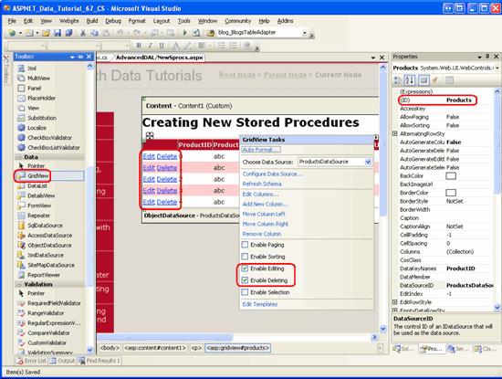 在ASP.NET 2.0中操作数据之六十五：在TableAdapters中创建新的存储过程 - 文章图片