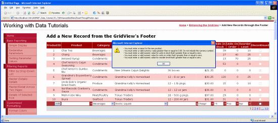 在ASP.NET 2.0中操作数据之五十一：从GridView的页脚插入新记录 - 文章图片