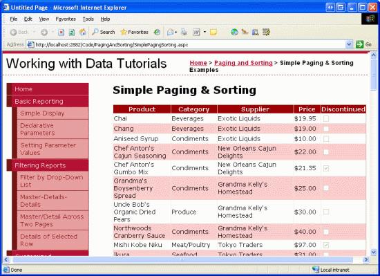 在ASP.NET 2.0中操作数据之二十四：分页和排序报表数据 - 文章图片