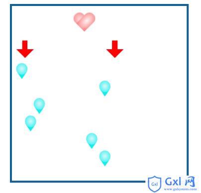 详解html5+css3实现跑动的爱心和动态水滴效果的示例代码分享 - 文章图片
