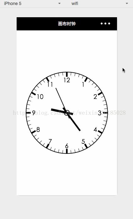 JS绘制微信小程序画布时钟 - 文章图片