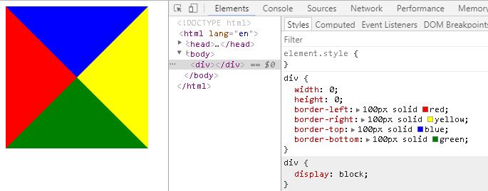 如何使用CSS的border属性画个三角形 - 文章图片