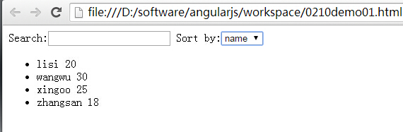 AngularJS 过滤与排序详解及实例代码 - 文章图片