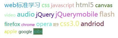 Javascript随机标签云代码实例 - 文章图片