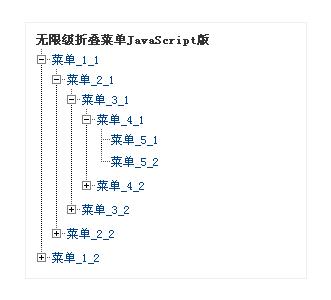 JS实现无限级网页折叠菜单(类似树形菜单)效果代码 - 文章图片