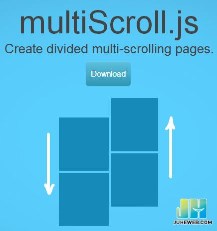 jQuery插件multiScroll实现全屏鼠标滚动切换页面特效 - 文章图片