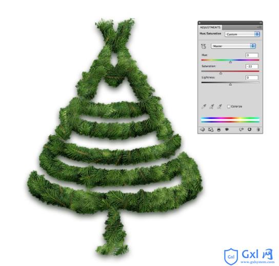 Photoshop(PS)结合Illustrator设计制作简单漂亮的圣诞节圣诞树图实例教程 - 文章图片