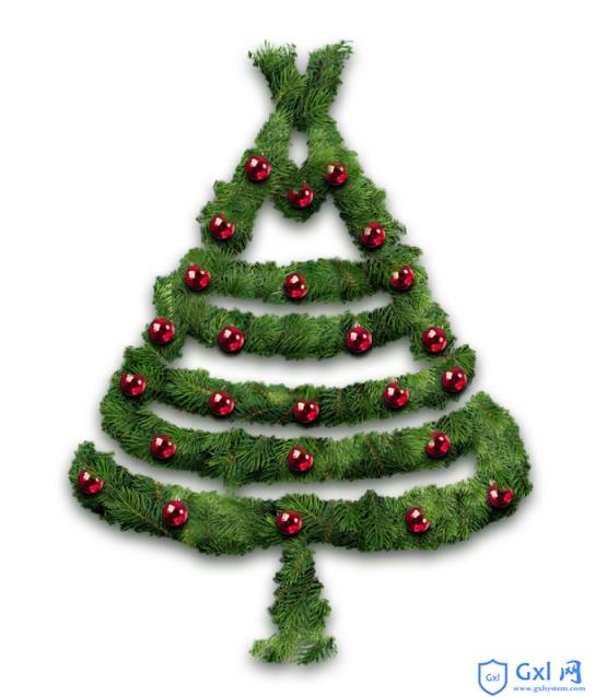 Photoshop(PS)结合Illustrator设计制作简单漂亮的圣诞节圣诞树图实例教程 - 文章图片