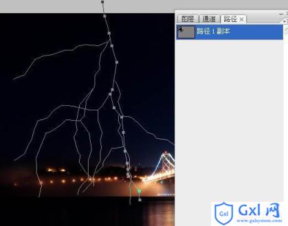 photoshop利用描边路径工具制作出逼真的闪电效果 - 文章图片