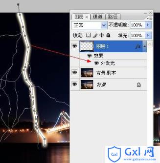 photoshop利用描边路径工具制作出逼真的闪电效果 - 文章图片
