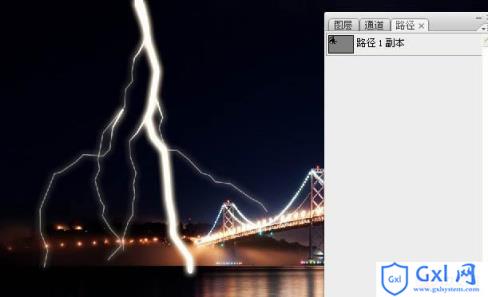 photoshop利用描边路径工具制作出逼真的闪电效果 - 文章图片