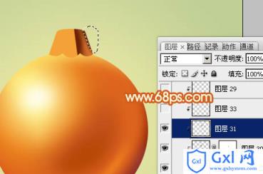 Photoshop设计制作精致的橙黄色圣诞装饰球教程 - 文章图片