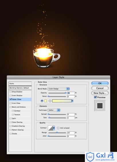 Photoshop简单制作魔术咖啡杯 - 文章图片