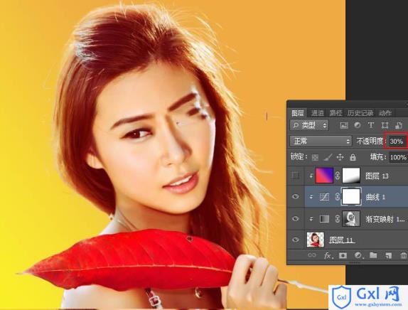 Photoshop如何给美女人像添加绚丽的彩色半调网纹效果教程 - 文章图片