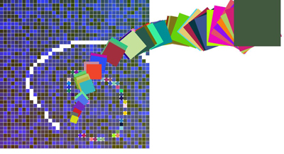 js实现的彩色方块飞舞奇幻效果_javascript技巧 - 文章图片