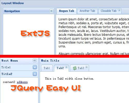 jQuery EasyUI 开源插件套装 完全替代ExtJS - 文章图片