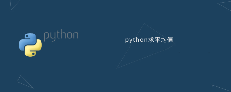 python计算平均值 - 文章图片