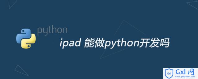 ipad能做python开发吗 - 文章图片