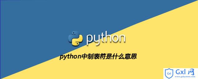python中制表符是什么意思 - 文章图片