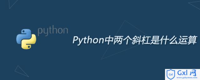 Python中两个斜杠是什么运算 - 文章图片