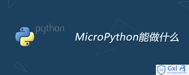 MicroPython能做什么 - 文章图片