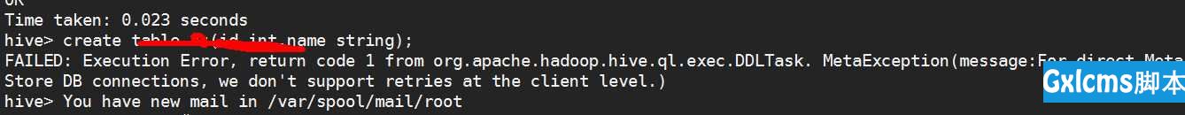 hive报错 Execution Error, return code 1 from org.apache.hadoop.hive.ql.exec.DDLTask. MetaException(message:For direct MetaStore DB connections, - 文章图片
