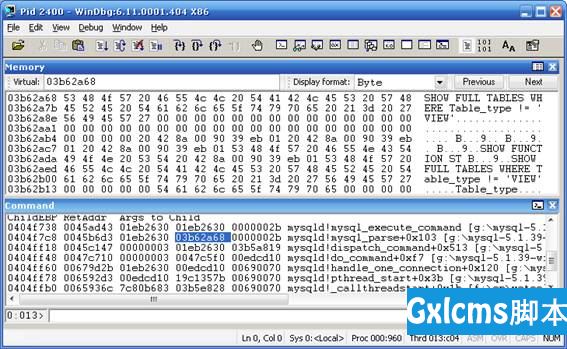 Tracing SQL Queries in Real Time for MySQL Databases using WinDbg and Basic Assembler Knowledge - 文章图片