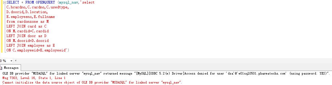 [MySQL][ODBC 5.2(w) Driver]Access denied for user - 文章图片