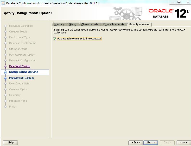 Oracle 12.2安装示例schema - 文章图片