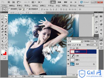 Photoshop为照片添加可爱的心形云彩效果 - 文章图片