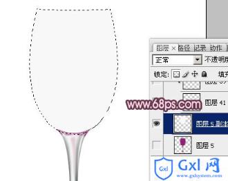 Photoshop打造盛有红酒的玻璃酒杯 - 文章图片