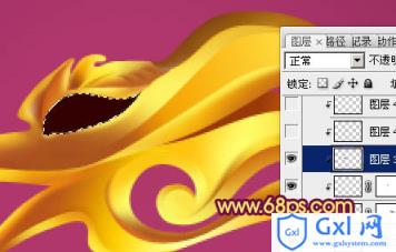 Photoshop制作漂亮简单的金色龙头的教程 - 文章图片