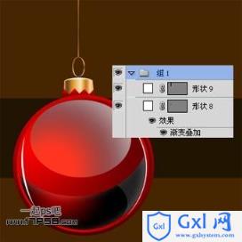 photoshopCS5制作红色的圣诞壁纸效果 - 文章图片