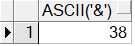 oracle chr(38) 和 ascii('&') 函数 - 文章图片