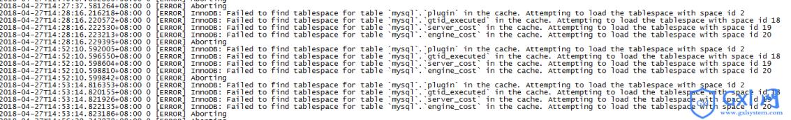 mysql5.7.21启动异常的修复方法 - 文章图片