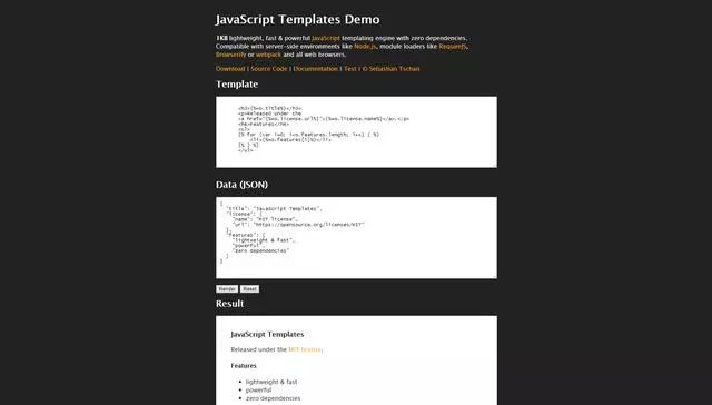 10个优秀开源JavaScript模板引擎 - 文章图片