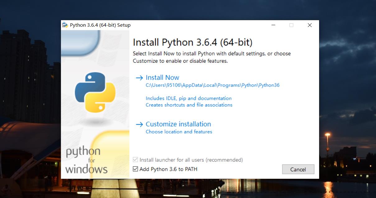 【计算机视觉环境】Win10 Python 3.6.4 安装教程 初学者 简单易懂 - 文章图片