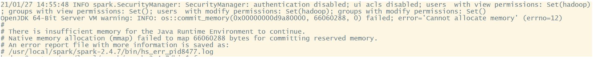 解决spark-submit的There is insufficient memory for the Java Runtime Environment to continue.（老顽固问题） fa - 文章图片