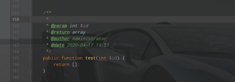 phpstorm 设置方法名注释 - 文章图片