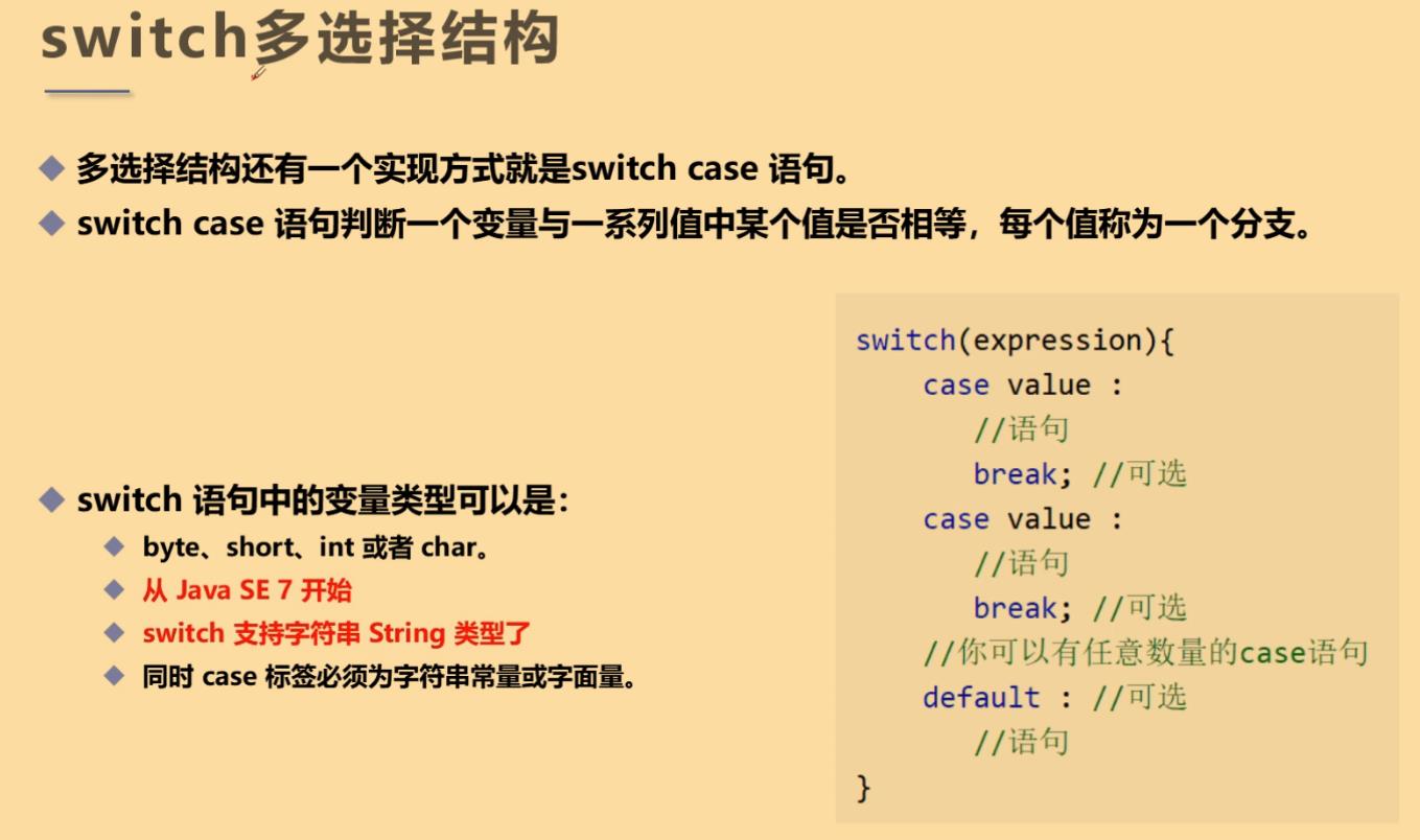 Java流程控制05：Switch选择结构 - 文章图片