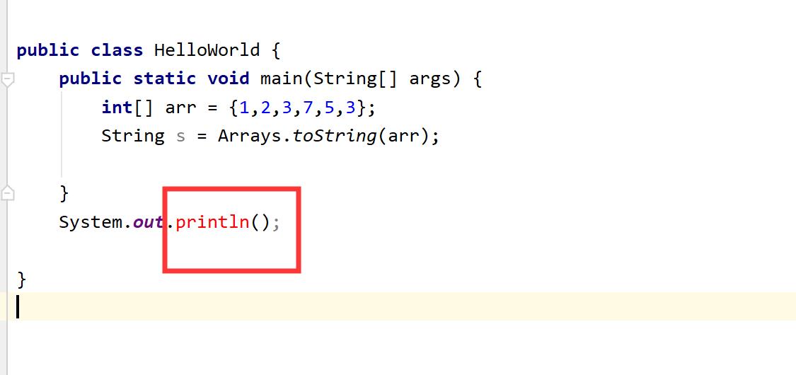 Java IDEA中println变红报错分析，不是设置的问题！是位置！ - 文章图片