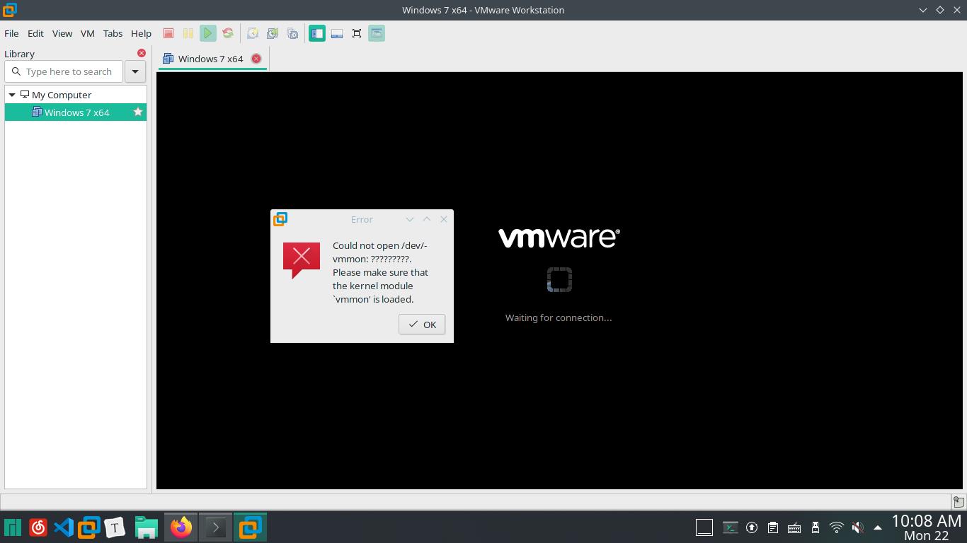 manjaro:vmware workstation 16新建虚拟机提示：“Could not open /dev/vmmon: No such file or directory. Please m - 文章图片
