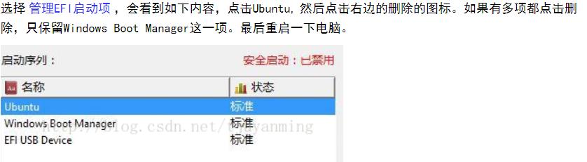 直接在windows删除ubuntu分区，开机后出现Minimal BASH-like line editing is supported - 文章图片